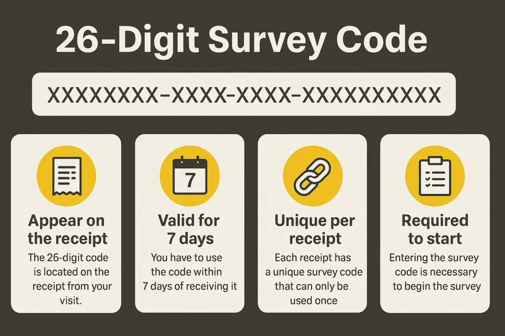 mcdvoice 26 digit survey code valid for 7 days